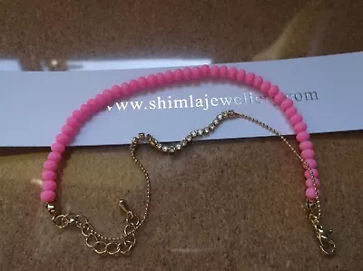 £3 • Buy Brand>new>genuine>shimla>baby>pink>double>strained>and>diamante>bracelet
